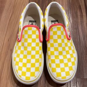 Vans platform custom slip ons
